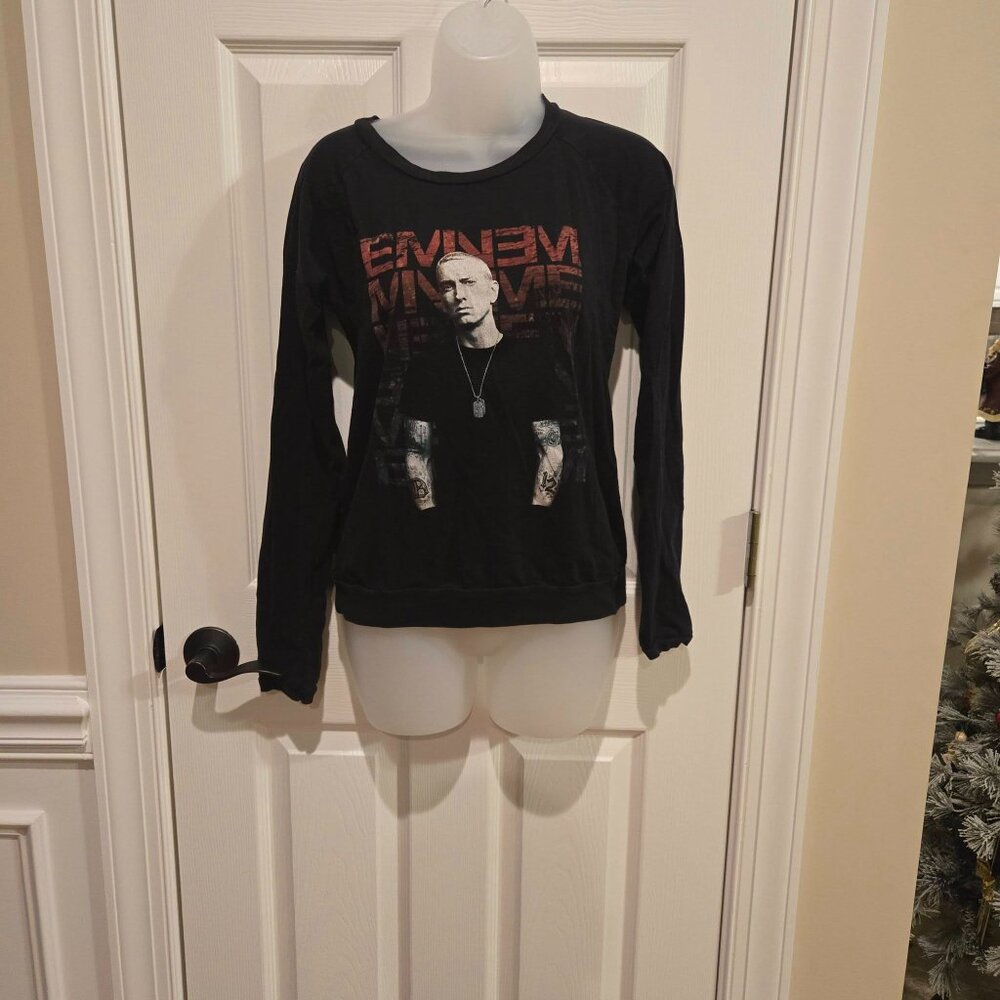 Eminem Graphic Rapper Music Merch Long Sleeve Top Size Medium - Picture 2 of 6